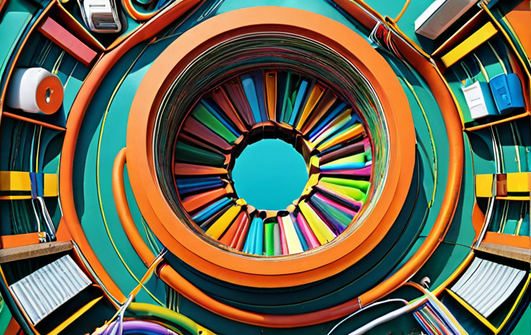 ** A vibrant, interconnected system showcasing circular economy principles. Focus on waste being transformed into new resources, innovative product design, and a sense of continuous flow. Think bright colors and a hopeful, futuristic feel.

**